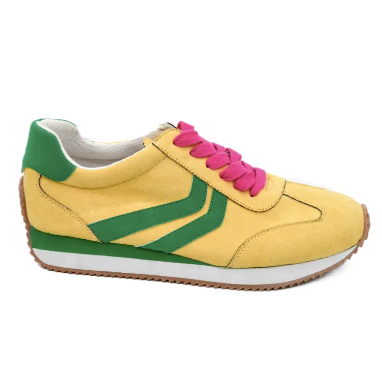 Kickoff Sneakers - Yellow Green Combo - by Corkys