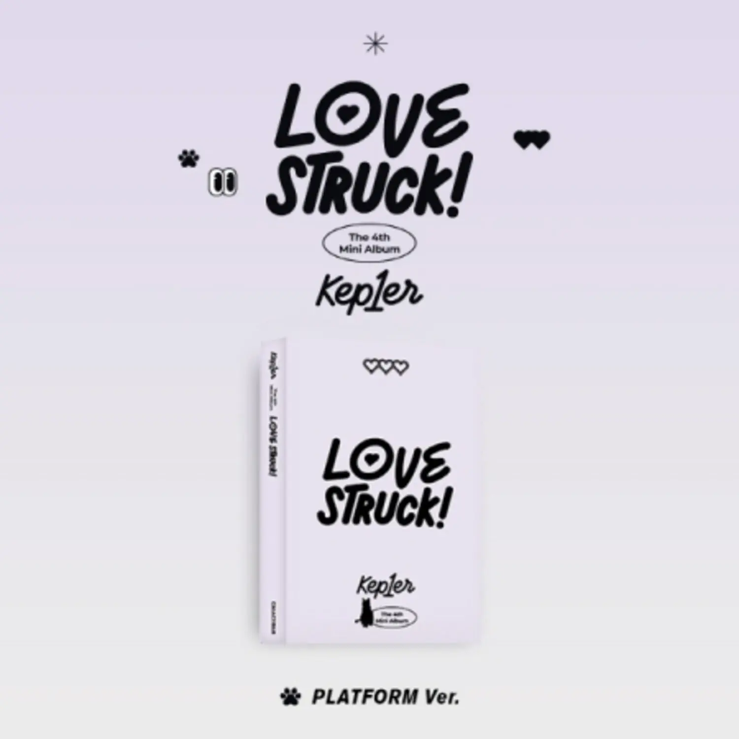 Kep1er - Lovestruck! - Platform Version - incl. QR Mini Card, 2x Selfie Photocards, 9 Concept Photocards + Sticker  [DISCLESS DIGITAL] Photos, Stickers, Asia - Import