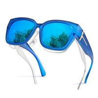 Matte Blue Frame Blue Mirrored Lens