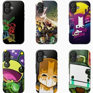Castle Crashers Phone Case, Premium Matte Anti-Fingerprint Tough Shockproof Anti-Drop Protective Cover, Compatible with iPhone 11-17 Pro Max/Plus and Samsung Galaxy S23-25