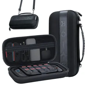 P-PHP09    Carrying Case for Nintendo Switch 2, Large Capacity Hard Shell Travel Case with 20 Game Card Slots, Storage Bag for Switch 2 and Accessories | Portable & Durable Protective Shell – Black