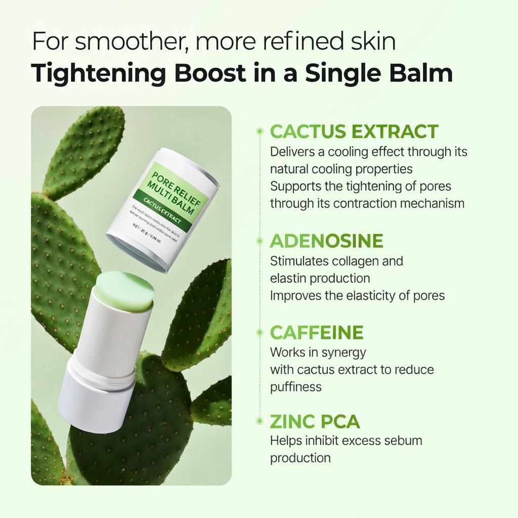 PORE RELIEF MULTI BALM with Cactus
