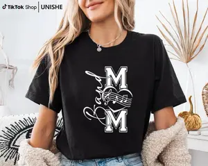 Band Mom Unisex T-Shirt – 100% Cotton Soft Shirt for Mom Fans