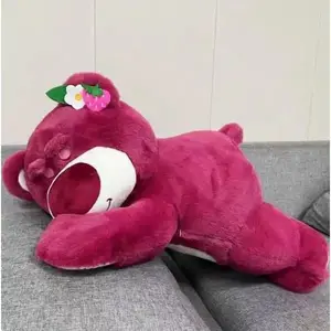 A red strawberry bear evokes a sense of comfort and warmth; it's beloved by children and a perfect choice for Easter.