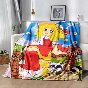 Candy Candy 29 Style  Retro Cartoon Girl Anime Soft Plush Blanket,Flannel Throw Blanket for Living Room Bedroom Sofa Kid Gift Applies to Super soft  decorative sofa/sofa/bedroom Suitable as a gift sizes 60*80,30*40(baby ),40*50(kids),50*60