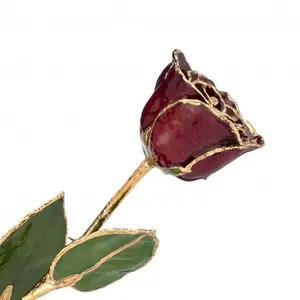24K Gold Forever Rose - Garnet (January Birthstone)