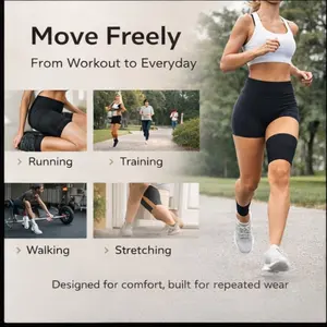 Breathable Leg Guard for Sports, Anti-Sweat Thigh Protector, Muscle Support Gear, Comfortable Athletic Protection Accessory