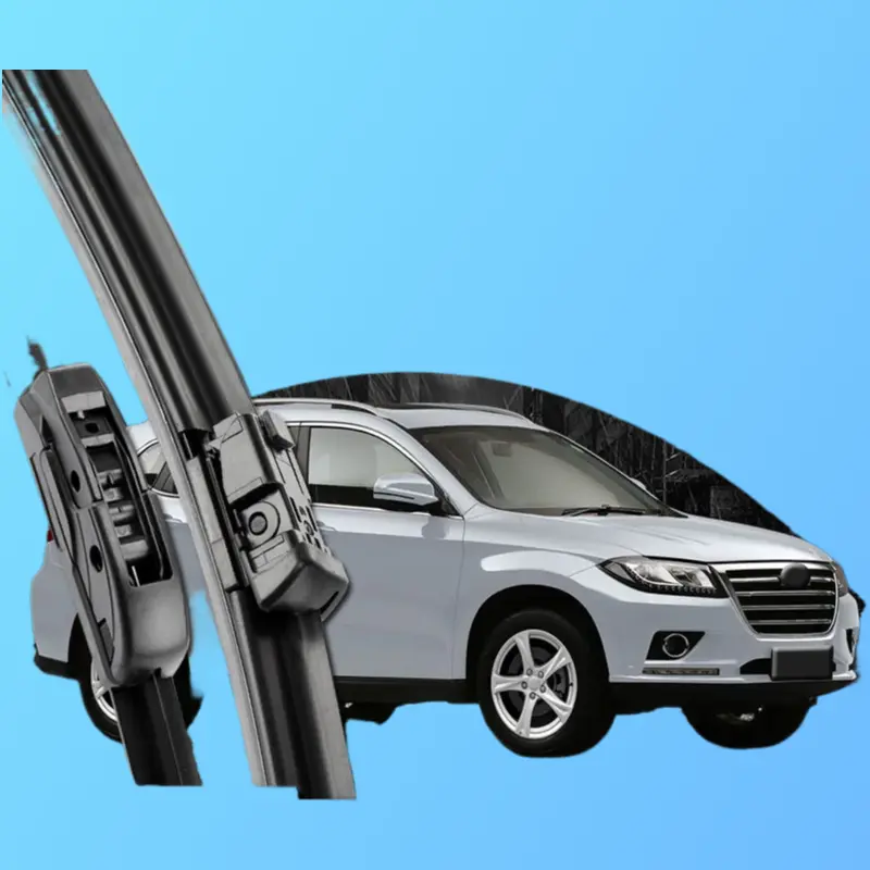 Custom-Fit 26x1 in Rubber Blade Boneless Wipers for Great Wall Haval H2/H2S, Silent Wipe, Tool-Free Installation, Front & Rear Crystal-Clear Streak-Free Wiping