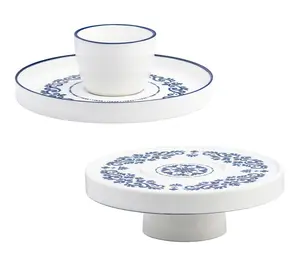 10 Strawberry Street Talavera Chip & Dip / CakeStand 10 Strawberry Street Talavera Chip & Dip / CakeStand