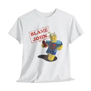 Shedletsky Forsaken Gaming Tee - Blame John Shirt For Gamers Gamer Gift Cotton Fit