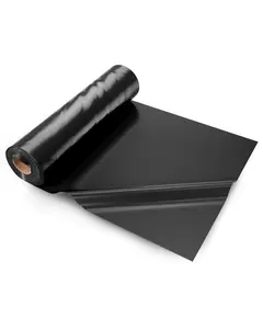5 X 100 Ft Plastic Sheeting, 10 Mil Thick Roll, Heavy Duty Polyethylene Drop Cloth For Painters, Tarp, Vapor Barrier For Crawl Space, Moisture Control, Multi-Purpose Protective Covering, Black