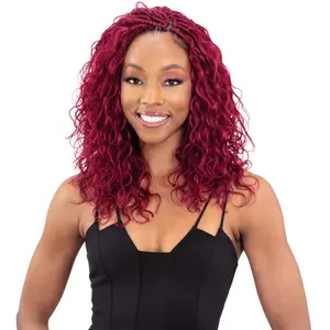 Shake N Go Freetress Pre-Looped Crochet Braids - 3X BORA BORA BRAIDS 12"- Boho Style