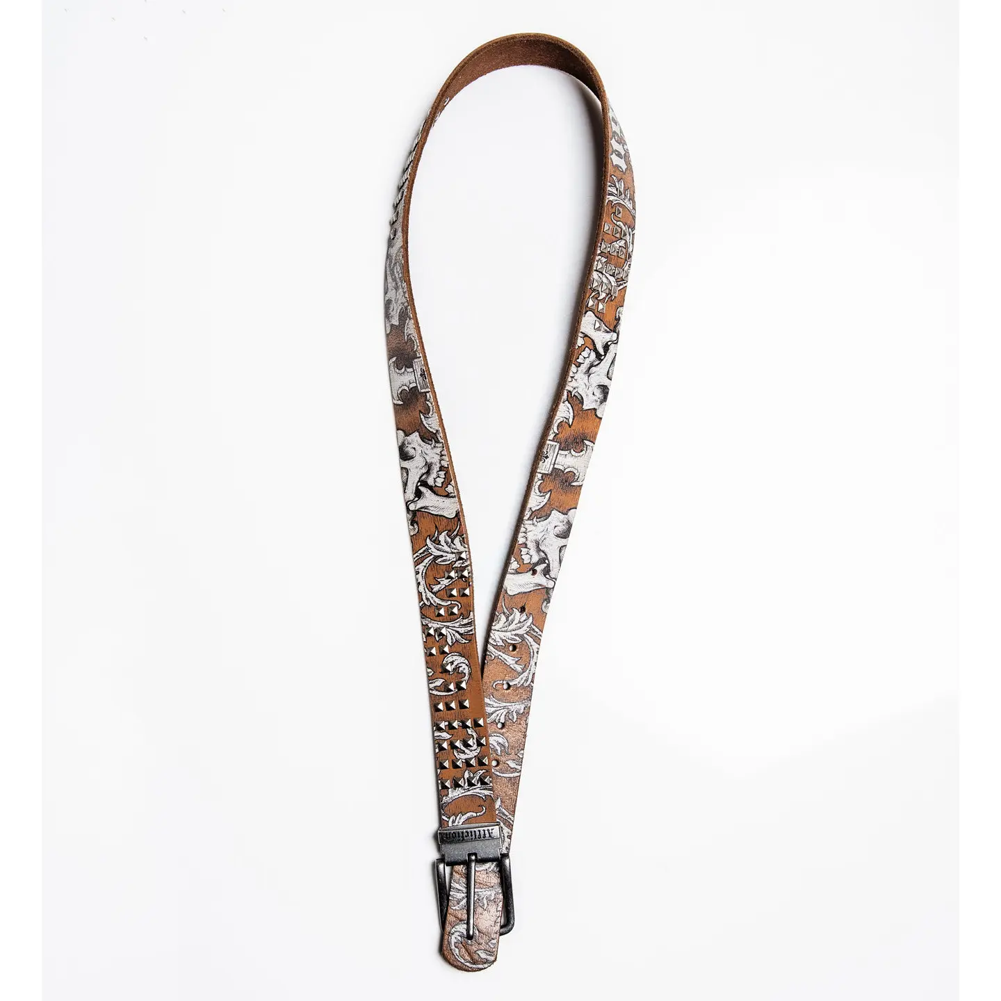 Affliction Men's Belt Cross Skulls