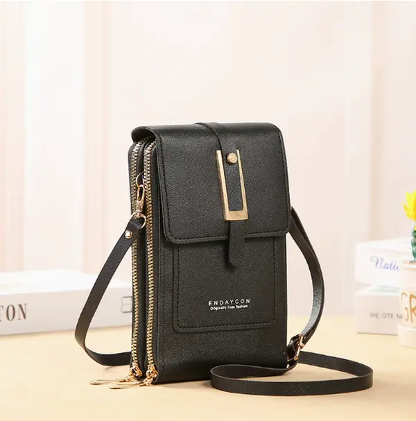 Lightweight Women’s Touch Screen Crossbody Phone Purse - Fashion PU Leather Shoulder Bag with Practical Touch Screen Design for Daily & Travel