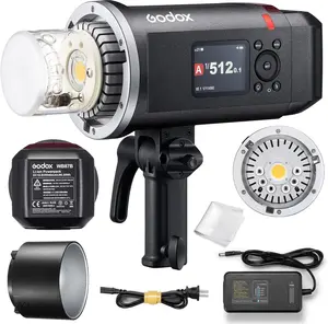 Godox AD600BM II AD600 BM II AD600BMII Flash, 0.01-1.9s Recycle/One-Tap Sync with X3/GN87 40W Modelling Led/16 Color Group Indicators/Flash Duration 1/220-1/11760s/Power Range from 1/1 to 1/512