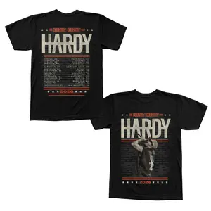 HARDY Country Country Tour Shirt 2026 – Country Music Concert Tour Dates Graphic Tee, 2-Sided Shirt for Country Fans, USA Festival Outfit