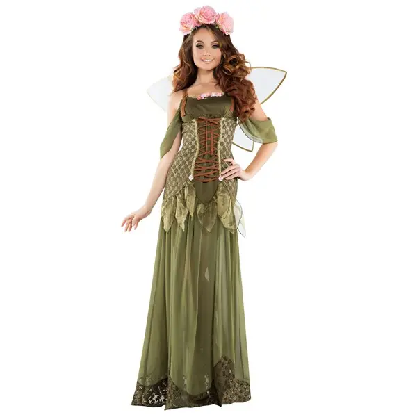 Womens Rose Fairy Princess Costume
