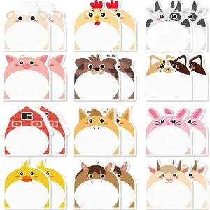 Cute Animal Sticky Notes Set, 12 Styles, 360 Sheets, Creative Diary Stickers, Adhesive Stickers, Sticky Labels, Perfect for Notebooks and Various Note-Taking Occasions