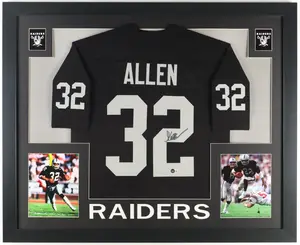 Marcus Allen Signed Custom Framed Jersey Display (Beckett) - Las Vegas Raiders