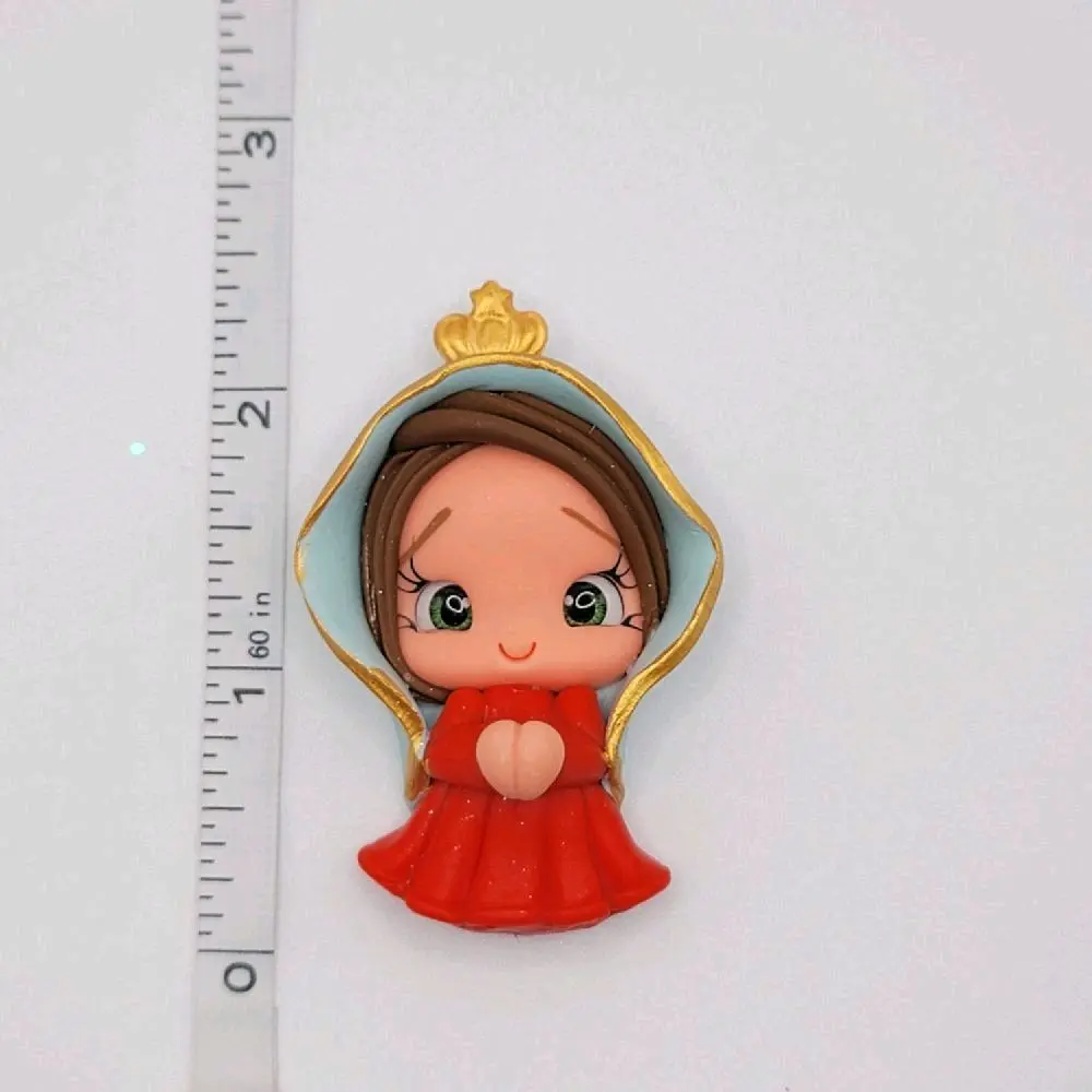 11c4 Virgencita Clay Doll for DIY Craft Embellishments