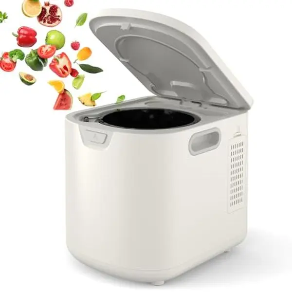 GAOMON 3.5L Smart Electric Composter, Odorless Countertop Food Waste Compost Bin with Auto Cleaning and LED Display, Low Noise Home Recycler Converts Kitchen Scraps to Fertilizer