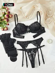Women's Sexy Lingerie Set, Five-Piece Christmas Comfortable Underwear with Socks, Hot & Alluring Design, Perfect Gift Idea，sexy，college pjs，rave outfit，lenceria sexi mujer，sneaky lingerie，whimsy clothing，estilo under
