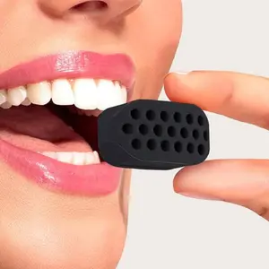 Jaw Exerciser Set, 4 Counts Adjustable Chin Trainer for Toning and Strengthening, Facial Fitness Equipment for Women & Men