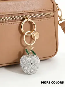 Watermelon Shaped Bag Charm Pendant Keychain, Cute Fruit Design Accessory for Women & Kids, Perfect Holiday Gift Idea