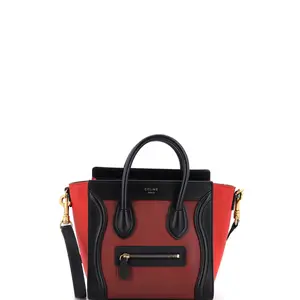 Pre-owned Celine material Messenger Bags Tricolor Luggage Bag Leather Nano by Rebag