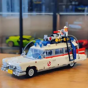 2352-Piece Ecto-1 Ghostbusters Model Building Kit, Creative Toy for Kids and Adults, Perfect Halloween and Christmas Gift