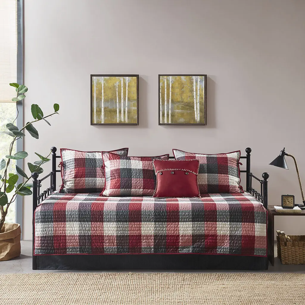 Ridge 6 Piece Reversible Daybed Cover Set