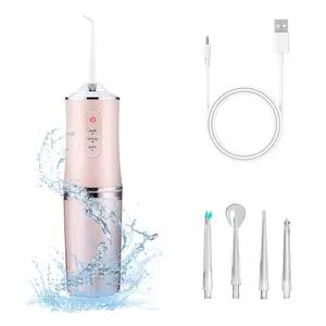 Water Dental Flosser Pick for Teeth 3 Modes Rechargeable Cordless Oral Irrigator Portable IPX7 Waterproof Tooth flossers for Home Travel(Pink)