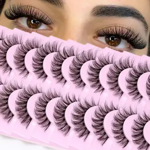 3D False Eyelashes, Natural Looking Eyelash Extensions, Reusable Eyelash Extensions, Suitable for Daily and Party Makeup Looks, Cosmetic, Fluffy Cluster Eyelash, Soft False Eyelashes, Feline Lash Clusters
