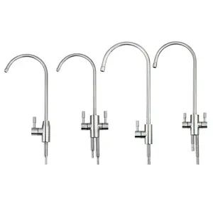 Universal kitchen water purifier stainless steel faucet 1/4 inch 3/8 inch single water dual water direct drinking water faucet