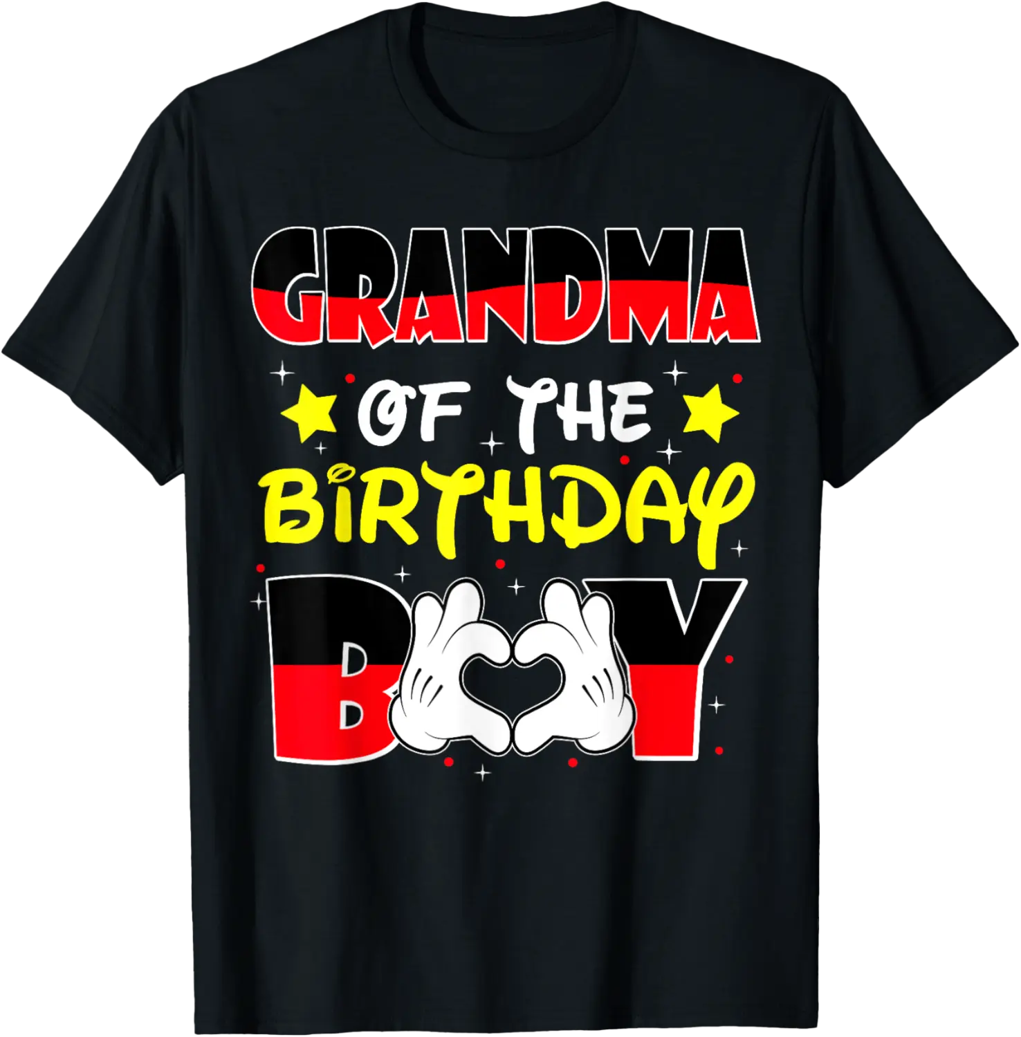 Grandma Of The Birthday Boy Shirt matching Family Decor T-Shirt - Almadeli Shop 93B0FCMJ8BD8