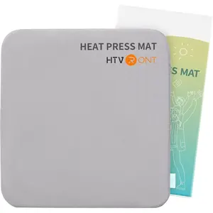 Heat Press Mat for Cricut: Heat Press Pad 15"x15" for Craft Vinyl Ironing Insulation Transfer, Double Sides Applicable Heat Mat for Heat Press Machines