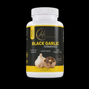 LILI ROSARIO BLACK GARLIC | FERMENTED GARLIC EXTRACT | IMMUNE SUPPORT | ODORLESS | 1500 MG | 90 CAPSULES