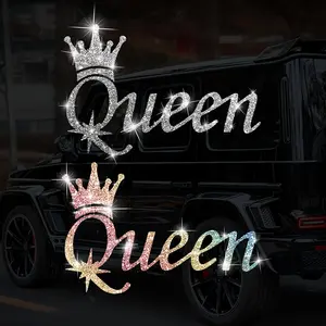 Queen Shape Car Vinyl Sticker, Car Decorative Sticker, Shiny Window Door Bumper Decal, Self-Adhesive Temporary Glossy Fashion Sticker for Motorcycle, Sticker for Cars