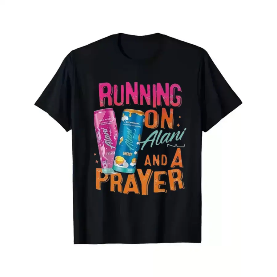 Running On Alani And A Prayer Casual Printed Women's Crew Neck T-Shirt