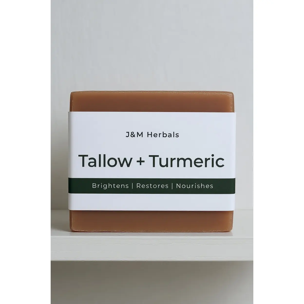 Beef Tallow Turmeric & Manuka Honey Soap Bar– Skin Brightening Restores Nourishes