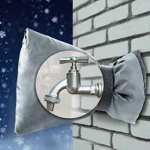 2-Pack Faucet Insulation Cover, Thickened Thermal Cotton, Plastic, Waterproof Oxford Cloth, Frost Protection, Reusable, No Power Needed