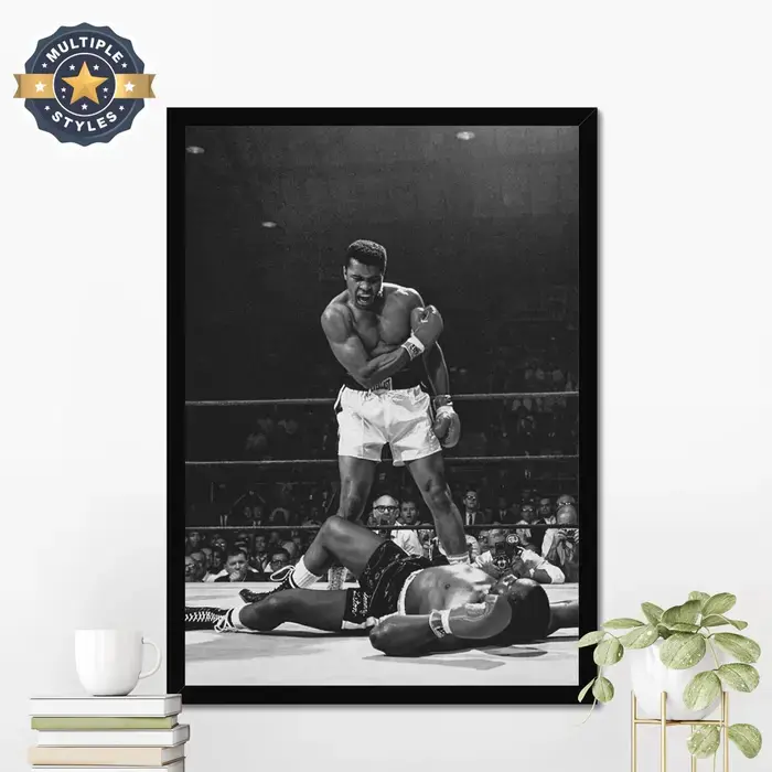 Muhammad Ali Poster, Muhammad Ali Wall Art, Boxing Poster, Vintage Boxing Poster, Boxing Wall Art, Gift For Him, Motivational Sport Poster Decor Room