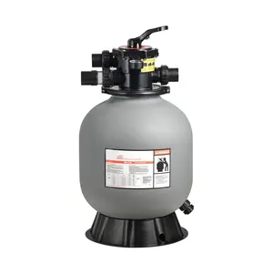 18-Inch Sand Filter System For Above Ground And In-Ground Swimming Pools, 40 GPM, Includes 7-Way Multi-Port Valve, Backwash, Rinse, Recirculate, Waste, Winter Modes, And Closed Modes