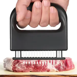 Meat Tenderizer with 48 Stainless Steel Ultra Sharp Needle Blades, Kitchen Cooking Tool for Tenderizing Beef, Chicken, Steak, Veal, Pork, Fish, BBQ, Marinade