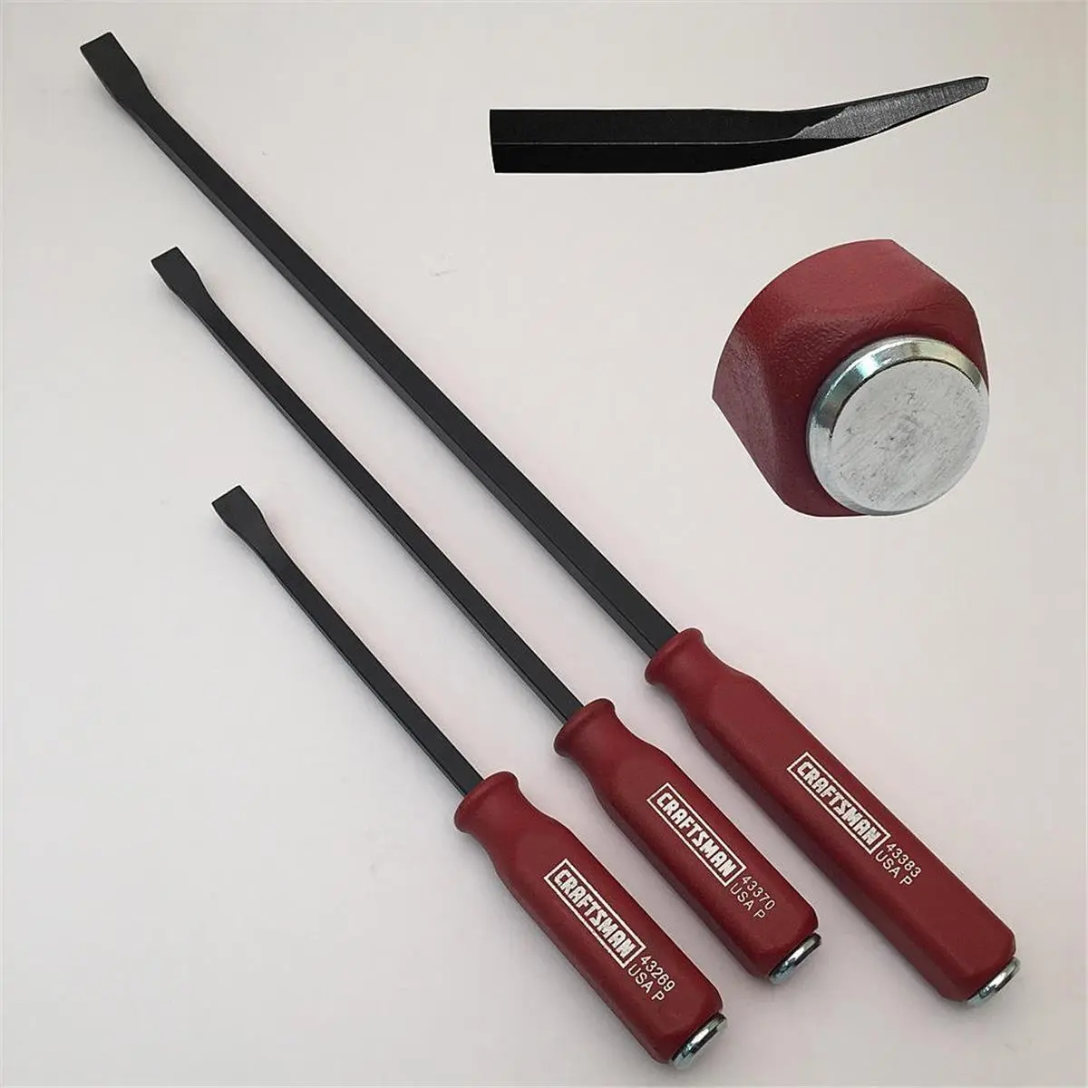 212 MAIN WTD LNG-853-36 36 in. Curved Pry Bar (Hand Tool) with Cap, Tempered Blades, Heavy Duty, High Quality Hardware, Maximum Leverage