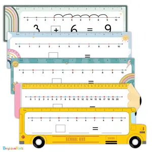 26 Pack Number Line Dry Erase Boards Cards, 14"x4" Double-Sided, Math Manipulatives For Kids and Student, Kindergarten Elementary Special Education 1st Grade Classroom Must Haves - Brightenkidz