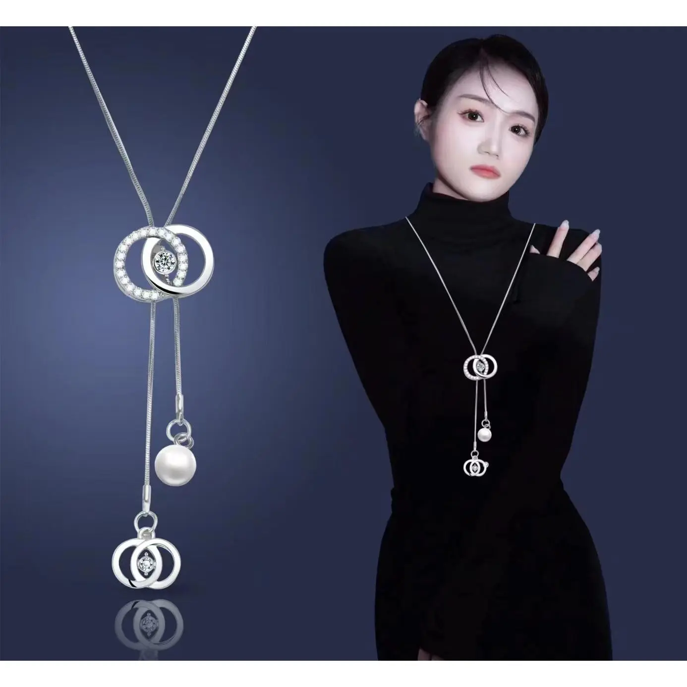 135 Double Circle Necklace