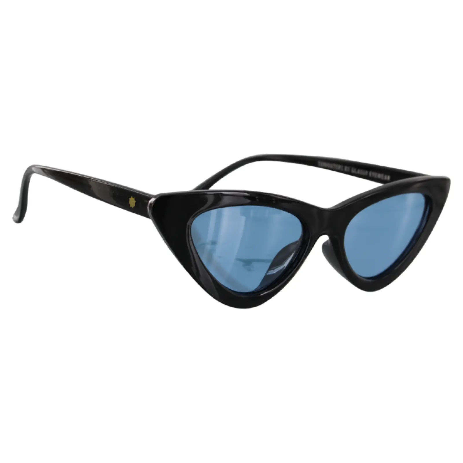 GLASSY BILLIE POLARIZED SUNGLASSES - BLACK/BLUE