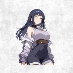 Hinata Hyuga Sticker – Cool Anime Ninja Girl Aesthetic, Naruto Inspired Sticker for Fans