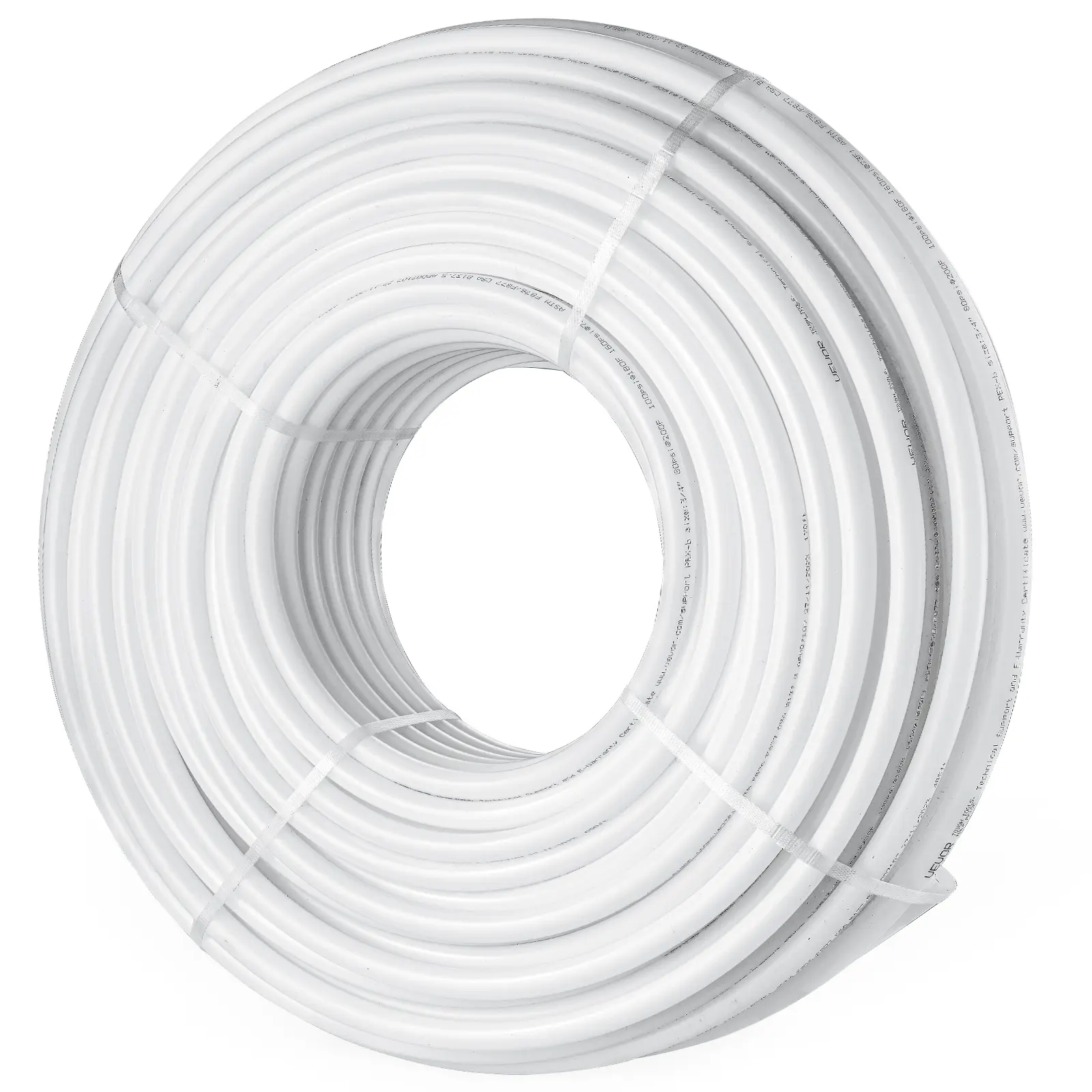 【DealsForYouDays】VEVOR PEX Pipe 3/4 Inch 500 Feet Length PEX-B Flexible Pipe Tubing for Potable WaterPex Water Lines for Hot/Cold Water & Easily RestorePlumbing Applications with Free Cutter & Clamps ,White